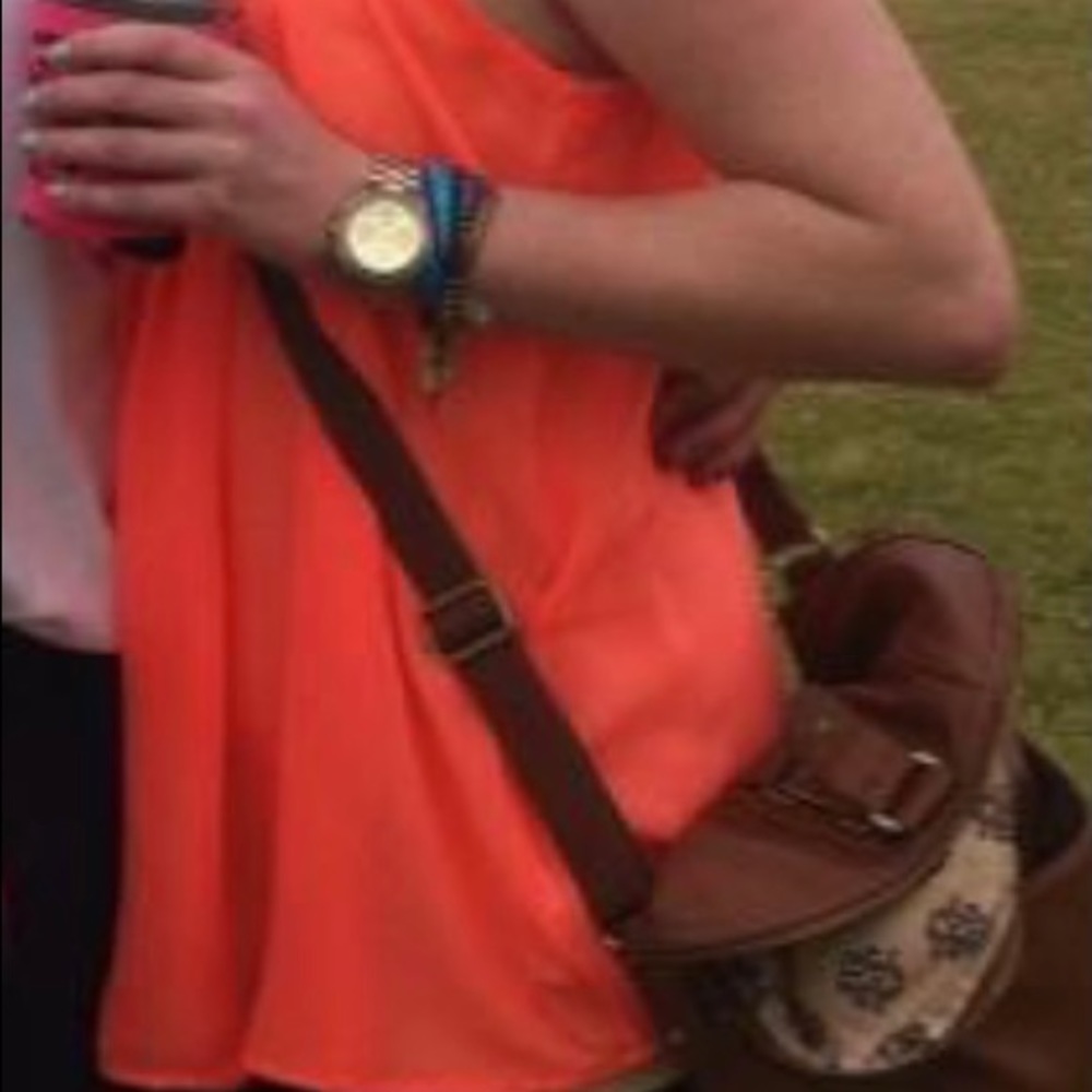 Sheer orange tank - Picture 2 of 6